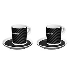 Набір з двох чашок для еспрессо Mercedes-Benz Espresso Cups, Set of 2, AMG, White / Black (B66953359)