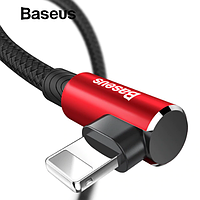 Кутовий Lightning кабель Baseus Elbow Type Cable 1m - Black/Red