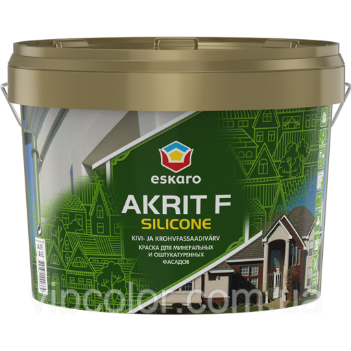 Eskaro Akrit F Silicоne Біла 9 л фасадна фарба арт.4740381014925