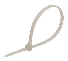 Кабельна cтяжка нейлонова 3,6*350 біла (100 шт/уп)