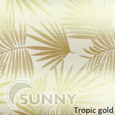 Рулонні штори для вікон у відкритій системі Sunny, тканина Tropic, фото 1