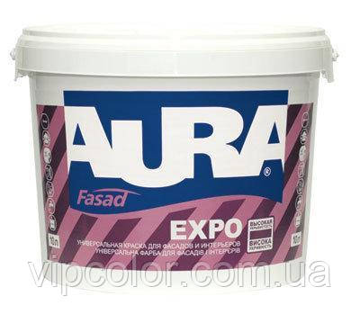 Aura Fasad Expo Біла 20 л матова атмосферостійка фарба універсальна арт.4820166520879