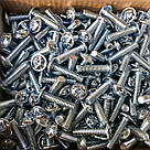 Гвинт DIN 967 з прессшайбою М 6х25 мм. Білий цинк, фото 2