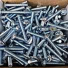 Гвинт DIN 967 з прессшайбою М 6х40 мм. Білий цинк, фото 3