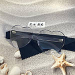 Іміджеві окуляри сердечка без оправи, фото 3