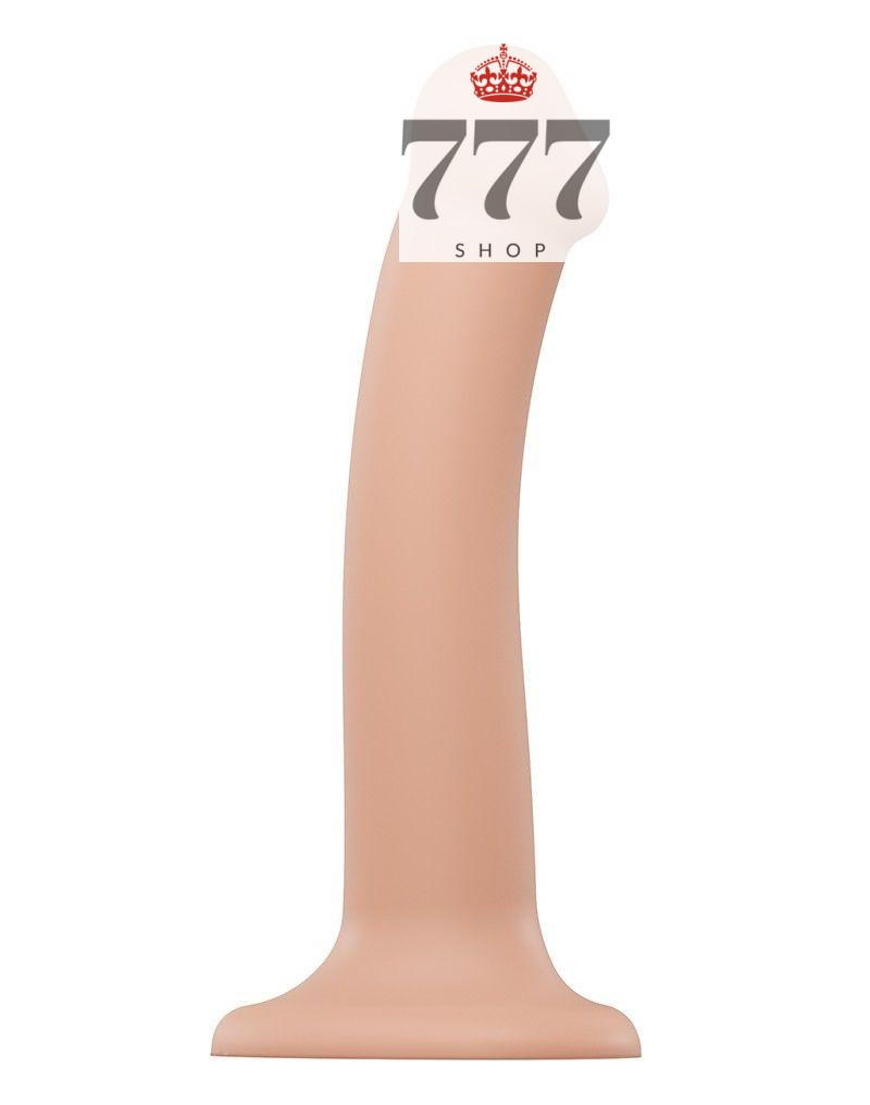 Насадка для страпона Strap-On-Me Dual Density Dildo Flesh M, діаметр 3,3 см, двошарова, гнучка 777Shop.com.ua