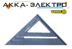 Косинець плотницький пластиковий 180мм Vorel(18530)