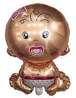 Повітряна кулька з фольги Карапуз дівчинка 67 х 45 см.