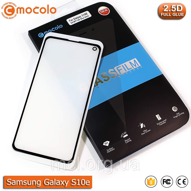 Захисне Full Glue скло Mocolo Samsung Galaxy S10e (Black)