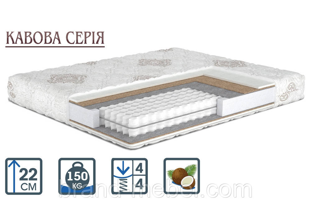 Матрац ортопедичний Мокко СОФТ