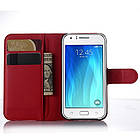 Чохол-книжка Litchie Wallet для Samsung моделі j110 Galaxy J1 Ace Червоний, фото 2