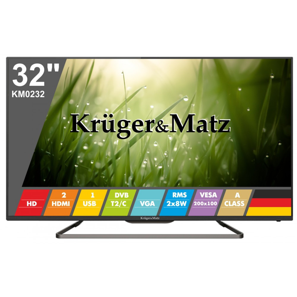 Телевізор 32" Kruger&Matz KM0232 HD ready 1366x768 USB