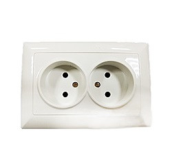 Розетка подвійна внутрішня SV 8211 Світлоприлад