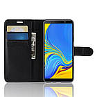 Чохол-книжка Litchie Wallet для Samsung A750 Galaxy A7 2018 Чорний, фото 3