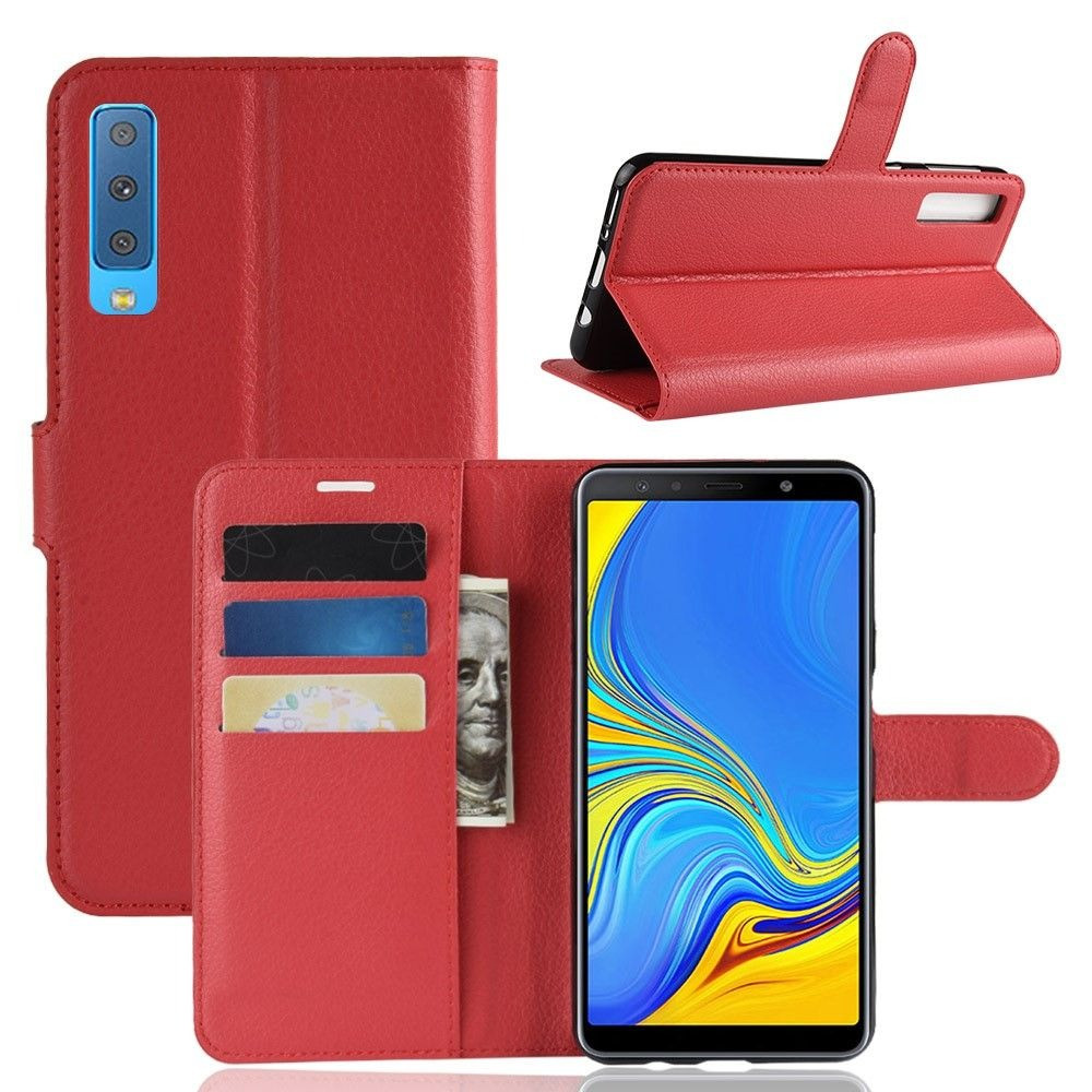 Чохол-книжка Litchie Wallet для Samsung A750 Galaxy A7 2018 Червоний