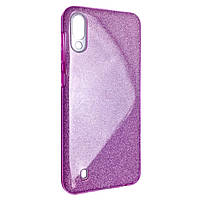 Чехол-накладка DK Silicone Glitter Heaven Rain для Samsung M10 (pink light)