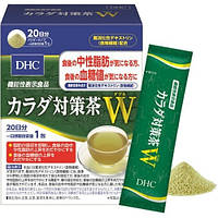DHC порошок зеленого чая c неперевариваемым дестрином для похудения 20 пакетов по 6,8 гр.