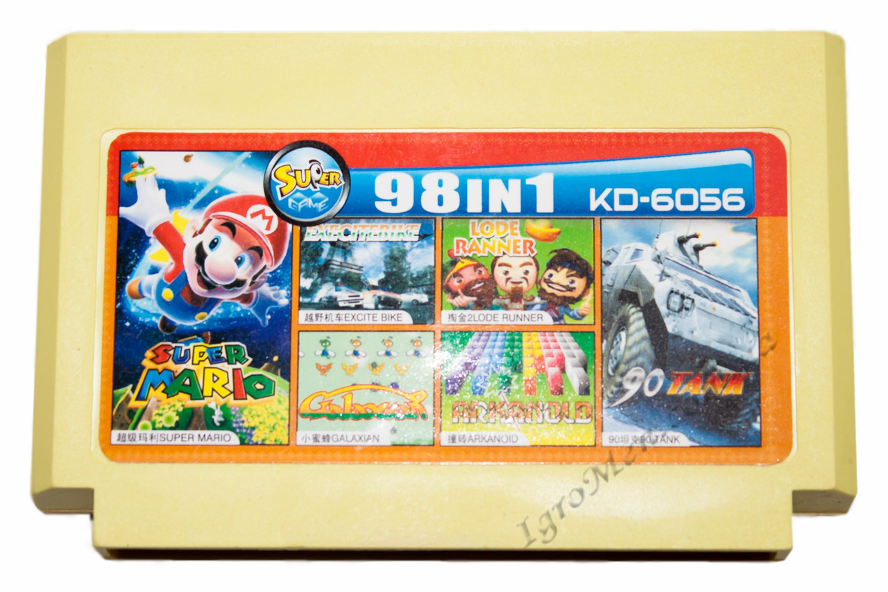 Картридж денди 98 в 1 Супер Марио, Танк 90, фото 1