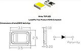 Білі (6000K-6500K) світлодіоди SMD 2835 1Вт 3В 300 мА, фото 3