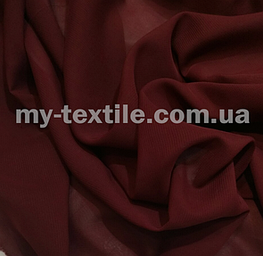Шифон Бордовий