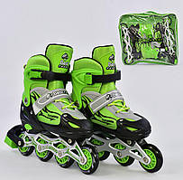 Ролики Best Roller А 25505/30203 розмір 30-33(S), колеса PVC, d = 6,5 см, переднє колесо світло