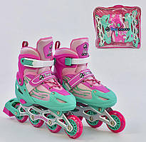 Ролики Best Roller А 25506/40304 розмір 30-33(S), колеса PVC, d = 6,5 см, переднє колесо світло