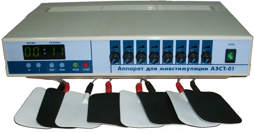 Апарат для міостимуляції АЕСТ-01 (восьмиканальний), фото 2