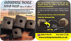 Штучний пелетс Enterprise Tackle / POPUP PELLET 14 mm & 18 mm MIXED PACK SFOOD FLAVOUR