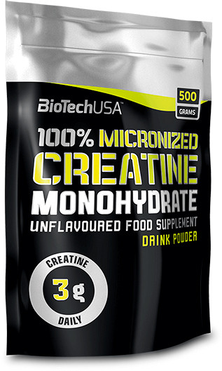 Креатин BioTech 100% Creatine Monohydrate 500 грамів