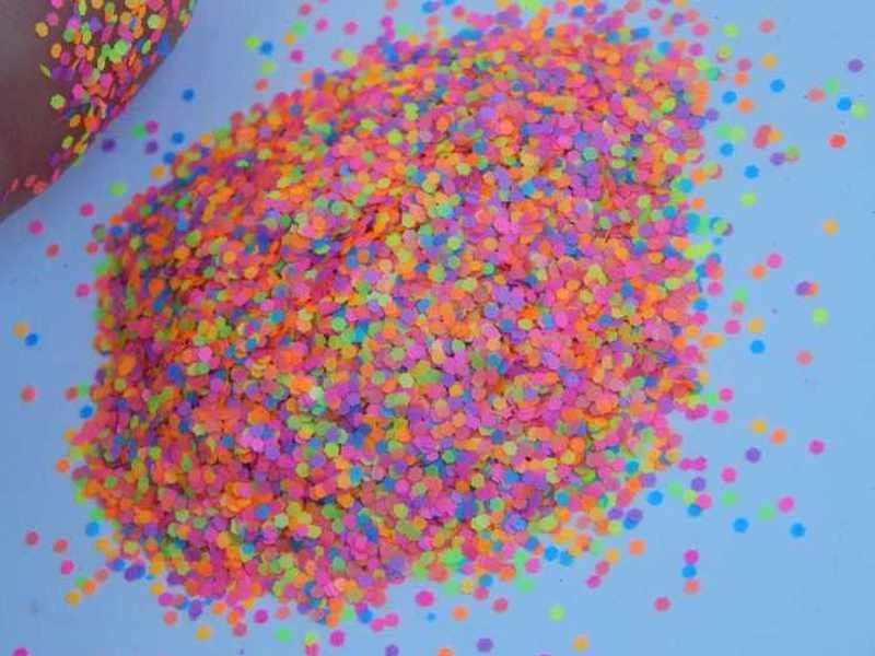 Камифубики конфетті для дизайну нігтів різнокольорові