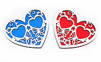 Підставка для Обручок Серце Дерев'яна Весільне сердечко підставка для весільних обручок