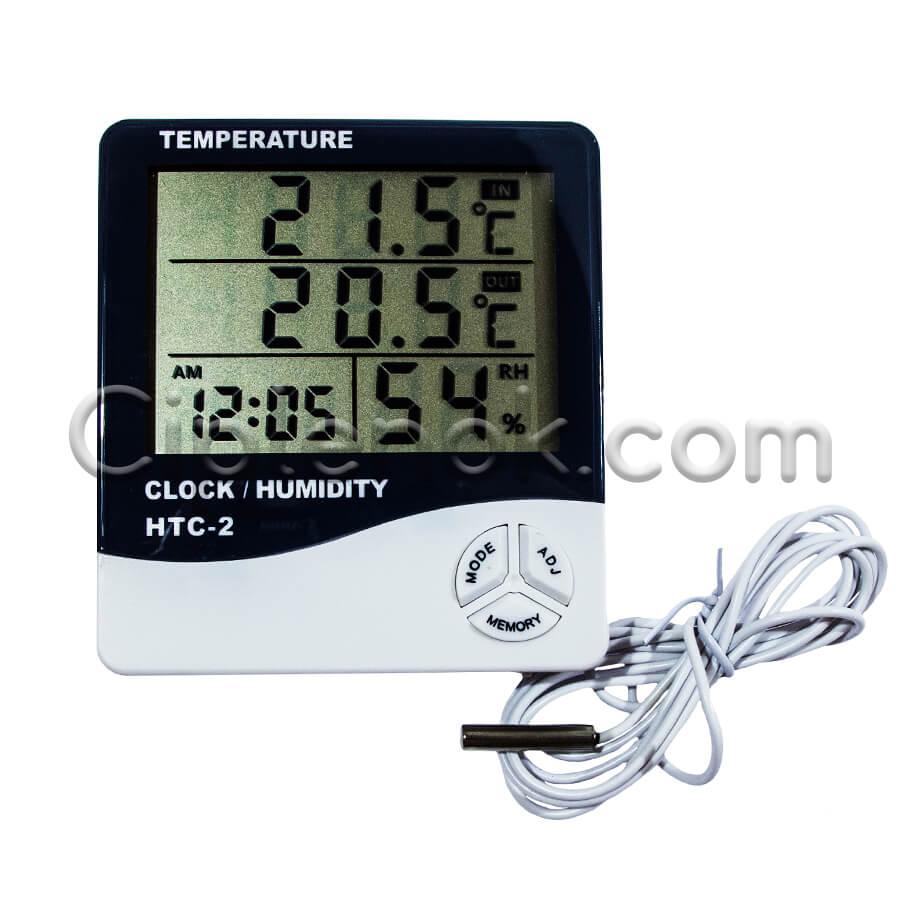 Цифровий термометр-гігрометр із виносним датчиком HTC-2