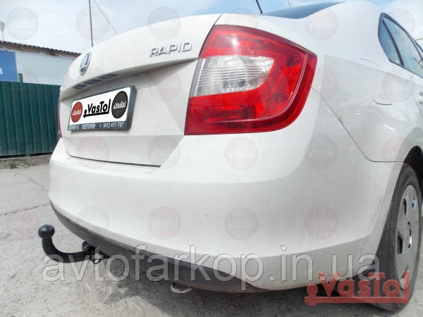 Фаркоп Skoda Rapid (седан 10/2012-)(Фаркоп Шкода Рапид)VasTol - фото 7 - id-p933816937