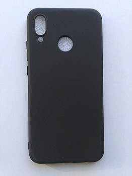 Силіконовий чохол Huawei P20 Lite / Huawei Nova 3e матовий Чорний [1861]