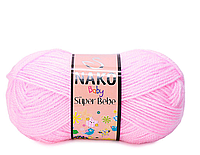 Nako BABY SUPER BEBE (Бейби cупер бебе) № 229 розовый ( Пряжа 100% акрил, нитки для вязания)