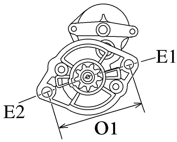 Стартер Джон дир John Deere 5575 650 670 750 770 850 870 900 955 970, Янмар 3TNE84 3TNA72, 15 зубов - фото 4 - id-p603646667