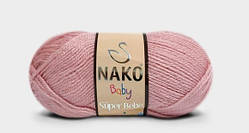 Nako BABY SUPER BEBE (Бейбі супер бебе)№ 247 суха троянда ( Пряжа 100% акрил, нитки для в'язання)