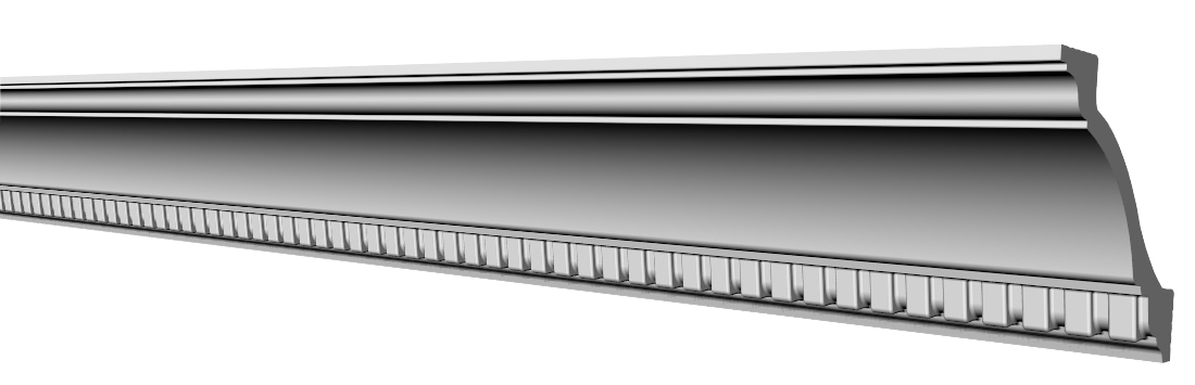 Стельовий плінтус Glanzepol GP38 (7,8х7,8)см, довжина 2м