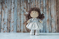 Интерьерная кукла "Серенький цветочек"