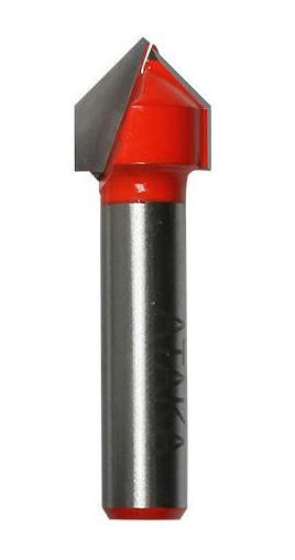 Фреза пазовая галтельная V-образная ф12.7, 90°, хв.12мм  (112127)