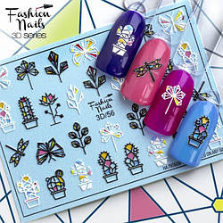 Слайдер-дизайн Fashion nails - 3D наклейка на нігті арт.3D/56