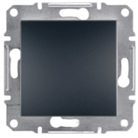 Вимикач Двополюсний Самозажимні контакти Антрацит Schneider Asfora plus (EPH0200171)