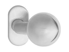 Дверна ручка-кноб Metal-Bud SGOW Овальна Inox Нержавіюча сталь