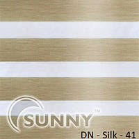 Рулонные шторы День Ночь для ОКОн "Sunny" DN-Silk | Карнизный гуру