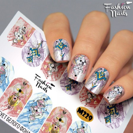 Слайдер-дизайн Fashion nails - наклейка на нігті
