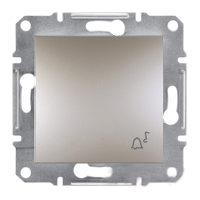 Кнопка «Дзвоник» самозажимні контакти Бронза Schneider Asfora plus (EPH0800169)