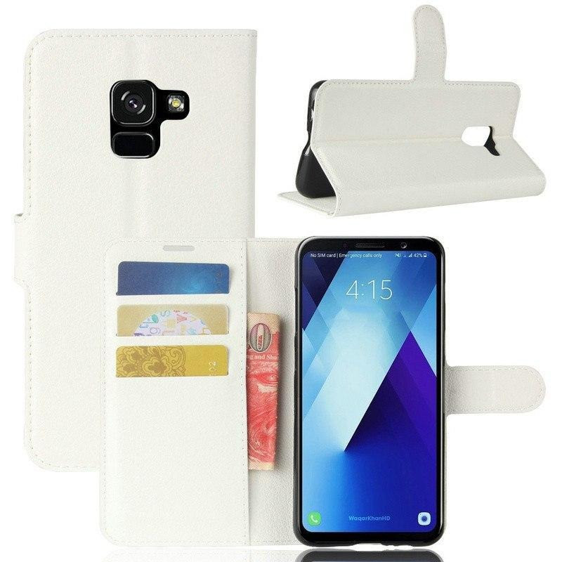 Чохол-книжка Litchie Wallet для Samsung A730 Galaxy A8 Plus 2018 Білий
