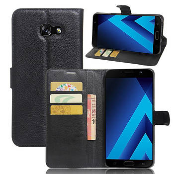 Чохол-книжка Litchie Wallet для Samsung A720 Galaxy A7 2017 Чорний