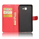 Чохол-книжка Litchie Wallet для Samsung A720 Galaxy A7 2017 Червоний, фото 4