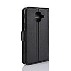 Чохол-книжка Litchie Wallet для Samsung A600 Galaxy A6 2018 Чорний, фото 6